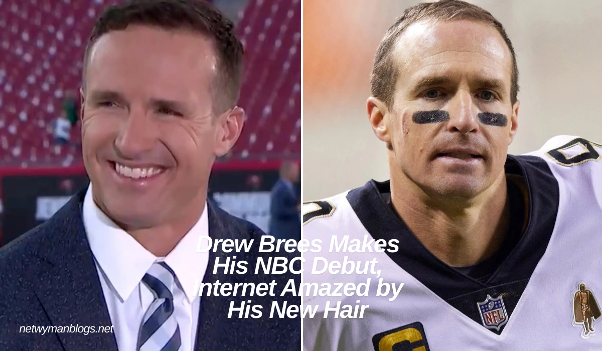 Drew Brees Makes His NBC Debut, Internet Amazed by His New Hair